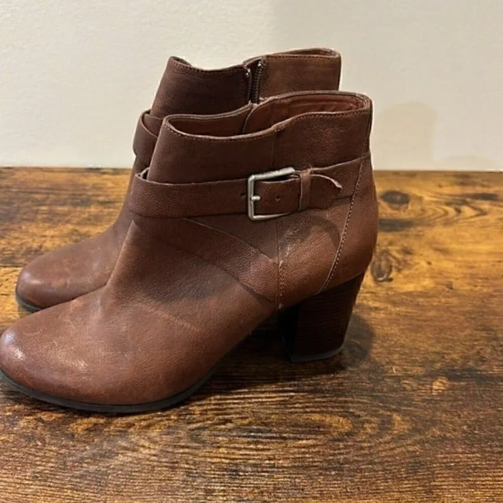 Cole Haan Grand Os hinckley ankle booties brown women 6.5